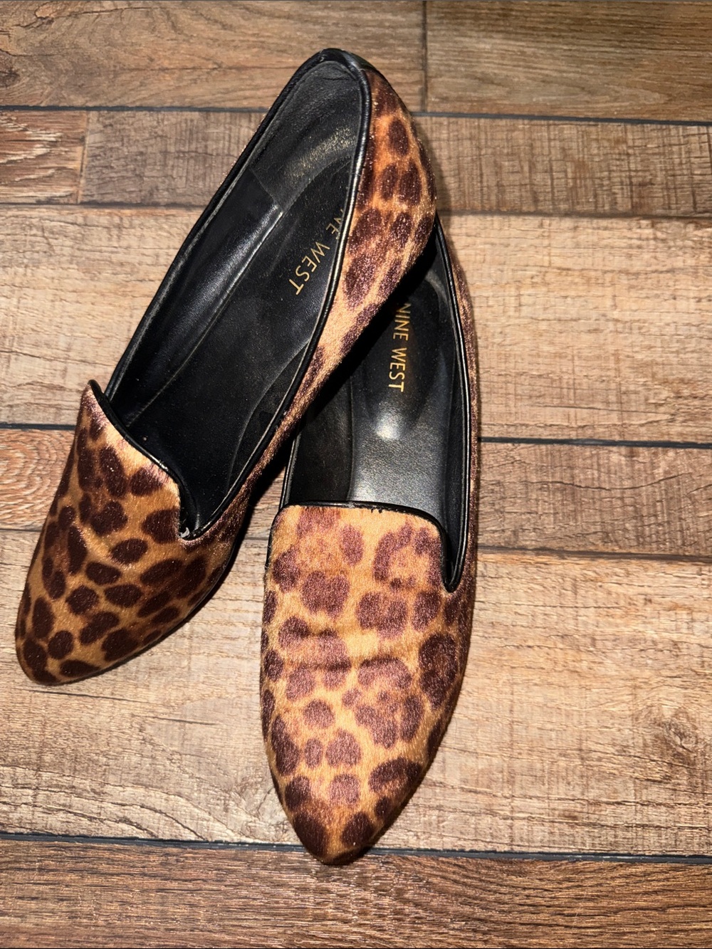 Nine West Leopard Print Loafers
